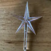 Large Crystal Clear modern star for Large ceramic trees