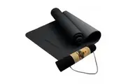 Eco-Friendly TPE Pilates Exercise Yoga Mat (Black) - 6mm