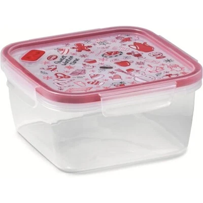Snips Christmas / Winter Holiday 1.4L Food Keeper / Storage Container - 6pk Case