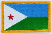 DJIBOUTI DJIBOUTIAN FLAG PATCHES backpack PATCH BADGE IRON ON NEW EMBROIDERED
