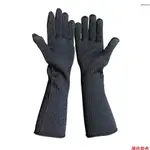 防割手套高性能 5 級保護長前臂不銹鋼絲網防割安全工作手套,用於焊接園藝廚房