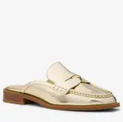 MICHAEL Michael Kors Plate Mule Flats in Gold 6.5