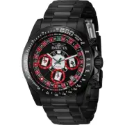 Invicta 44646 Men's Speedway Chrono Black Steel Bracelet Watch