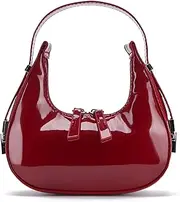[WEIMZC] Crescent Shoulder Bags For Women Retro Hobo Handbags Top Handle Bags Fashion Clutch Purses Underarm Bag