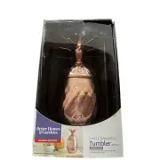 2 Each 3 Piece Pineapple Tumbler w Straw 20oz Better Homes and Garden See Desc