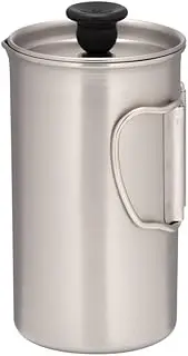 Snow Peak Titanium French Press - Ultralight Coffee Maker for Camping, Backpacking & Hiking - Camping Cookware Essential for Coffee Anywhere