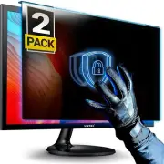 2Pck Computer Privacy Screen Filter for Widescreen Monitor Frame Hanging Ty