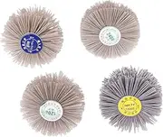 4pcs/kit Accessories Abrasive Nylon Wheel Brush Polishing Buffing Grinding Wheel 80# 120# 180# 240# Rotary Craft Tools Tool Parts
