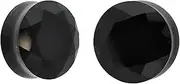 [Decentraland] Pack of 2 6 mm (2G) Clear Faceted Glass Ear Plugs Double Flared Saddle Dilators Wedge Ear Gauge Piercing Body Jewellery Men and Women