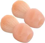 Ipetboom Travel-size Makeup Brush Set 2pcs Nail Dust Brush Soft Compact for On-the-
