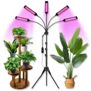 Grow Lights for Indoor Plants, Full Spectrum led Grow Light with Stand, Auto ...