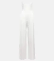 [Alex Perry] Alex Perry Bridal Slaine satin-crêpe jumpsuit AU 16 white
