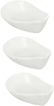 HOLIDYOYO 3pcs Ceramic Spoon Holder Ladle Rack and Practical Scoop Organizer for Kitchen Countertops and Dining Tables Design for Sauces and Utensils