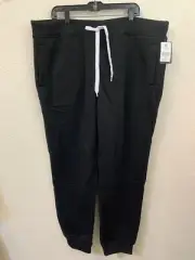 NWT Southpole Sweatpants Men's Size 4XB Black Draw String Pull On MSRP $44