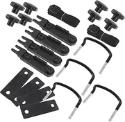 HAPINARY Roof Rack Mounting Brackets Car Roof Top Rack U-Bolt Accessories Flat Roof Rack Clamp Roof Box U-Bolt Clamps for