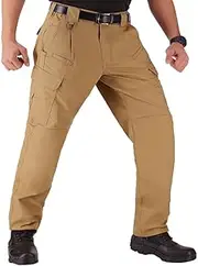 [WHITEDUCK] Aztec Mens Tactical Pants Ripstop Water Repellent with 13 Pockets Cargo Work Military Outdoor EMS Pants for Men