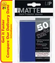 Ultra PRO Pro-Matte Deck Protector Sleeves BLUE Standard Card 50ct 66 x 91mm
