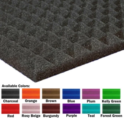 48 Pack (12x12x1)Inch Pyramid Acoustic Foam Panel for Soundproofing Wall Ceiling