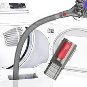 [Sealegend] Dryer Vent Cleaner Kit Compatible with Dyson Dryer Lint Vacuum Hose Attachment Removes Deep Lint Adapter Compatible with Dyson V7 V8 V10 V11 V15 etc Cordless Vacuum Cleaner