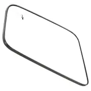 With BACKING Chrome Driver Side Mirror For 2007-2008 Ford EDGE Flat Mirror Glass
