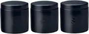 Maxwell & Williams Epicurious Canister 600ML Set of 3 Black Gift Boxed
