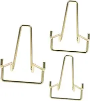 KICHOUSE 3pcs Display Stands for Crystals Agate Gemstone Holders Sturdy Easel Stands for Showcasing Artware and Decorations