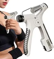 Hand Grip Strengthener, Finger Strengthener, 22-176 Lbs Adjustable Resistance Forearm Hand Grips Trainer with Counter for Athletes