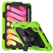 MCC Shockproof iPad mini 6 2021 Strap Rugged Tough Case Cover Apple mini6 [Yellow Green]
