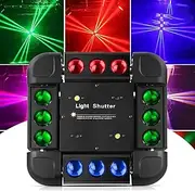 LED Beam Moving Head Light – 150W RGBW Stage Light with Strobe, Sound Activated, DMX512, Infinite Rotation, for DJ, Disco, Club, Wedding, Party Events
