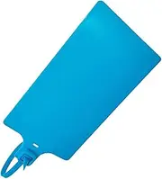 Duebass Blue Plastic Security Seals Large Zip Ties Blank Waterproof Plastic Tags Marker Ties Large Labeling Tags 100 Pcs