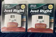 (2) Hunter-Just Right Digital Electronic Thermostat Model 429995b Heat And Cool