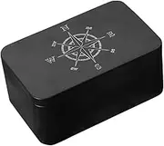MOBUTOFU Rectangular Storage Holder Tarot Card Deck Case Iron Tarot Storage Box
