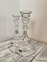 Shannon Crystal Design of Ireland Candlestick Holder 24% Lead Crystal Lot NEW