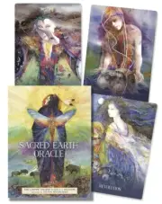 SACRED EARTH ORACLE Tarot Kit Card Deck & Book Set mystic pagan wicca wiccan