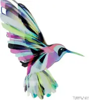 Paperproducts Design Luncheon Napkins, Corfu Hummingbird Lunch, 6.5", 20 count