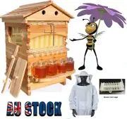 Automatic Shed Bee Hives Beekeeper Bee Boxes with 7 Plastic Beekeeping Frames