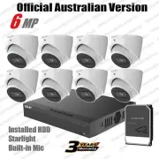 EZIP BY DAHUA 6MP kit 8x IP Security Camera System 8 Channel NVR CCTV with 2TB