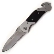 Smith & Wesson 1st Response SWFRS Liner Lock Folding Knife Partially Serrated Dr