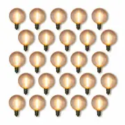 Fantado 25-Pack LED Filament G50 Globe Shatterproof Light Bulb, Dimmable, 1W,...