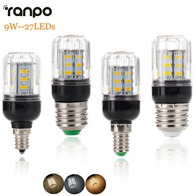 E27 E14 Corn Led Light Lamp 9W E12 E26 5730 SMD Bulb Candle 110V 220V DC 12V 24V