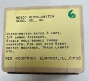 Model Train Micro-switch/Use with Rebco switch machines, track lights, etc. (6)
