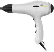 Supadryer Pearl White Ionic Hairdryer with Diffuser & Nozzle 1800W