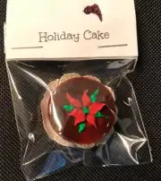 Dollhouse Miniature Chocolate Holiday Layer Cake