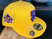 Hat ClubNew Era 59FIFTY SF GIANTS 60th GOLD ST WARRIORS CROSSOVER 7 1/2 yellow