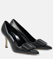 [Manolo Blahnik] Manolo Blahnik Maysale 70 leather pumps AU 10 black