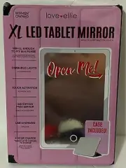 Love Ellie's Megan XL LED Tablet Mirror With Dimmable Lights & Micro USB Cord