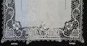 Creative Linens Handmade Reticella Lace Needle Lace Placemat Doily Beige 2 PCS