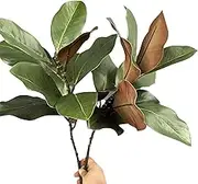 2 Pcs Magnolia Artificial Leaves Branches 22.8Inch 3D Magnolia Pick Faux Magnolia StemsSimulation Magnolia Leaves Twigs for IndoorOutdoor Vase Filling Home Office Table Decoration