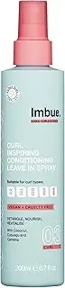 Imbue Leave-In Conditioning Spray for Curly Hair, 6.7 fl oz, Coconut Oil - Frizz Control, Leave in Conditioner for Dry, Damaged Curls, Curly Girl Compliant, Vegan