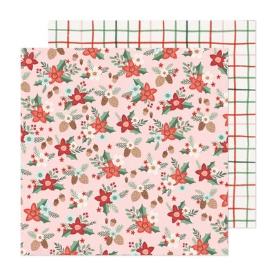 Mittens & Mistletoe Double-Sided Cardstock 12"X12"-Happiest Holiday - 25 Pack